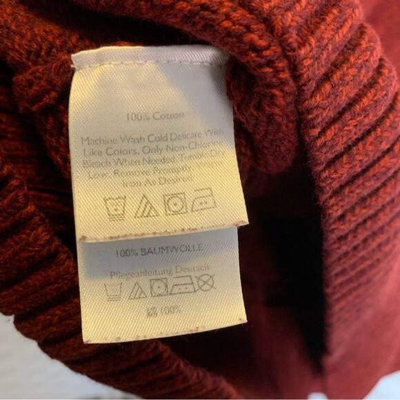 Eddie Bauer Men’s Quarter Zip maroon colored pullover men’s size XL - Picture 4 of 11